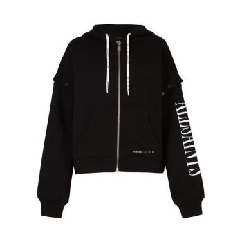 Image of AllSaints Amphia Chlo Zip Hoody - Black