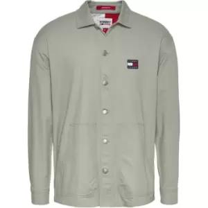 Image of Tommy Jeans Tjm Twisted Flag Overshirt - Green