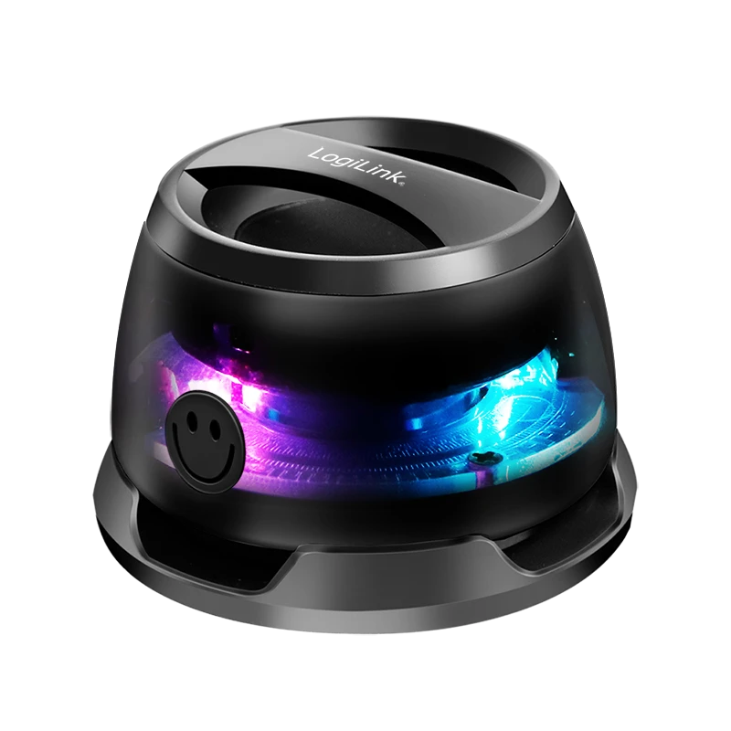 Image of LogiLink Speaker. portable. magnetic suction. LED. BT 5.4. TWS. black