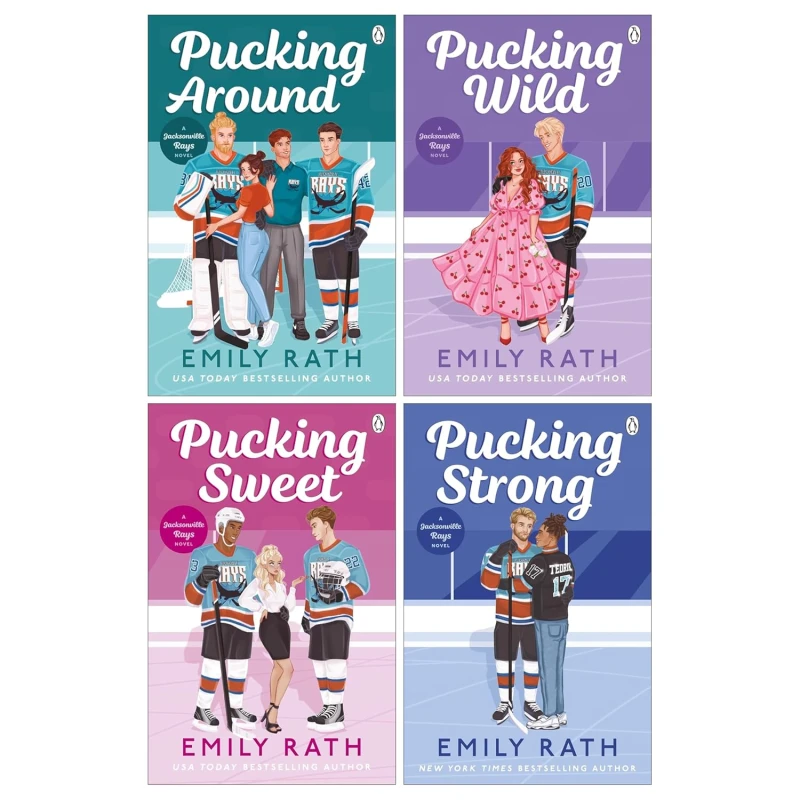 Image of Jacksonville Rays Series Emily Rath 4 Book Collection Featuring Pucking Around Pucking Wild Pucking Sweet Pucking Strong Emily Rath Books