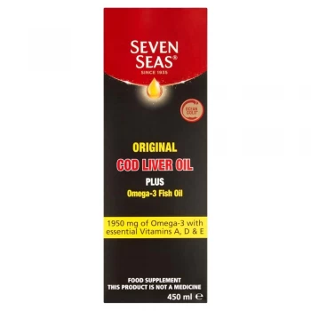 Image of Seven Seas Orig Cod Liver Oil Plus Omega-3 Fish Oil 450ml