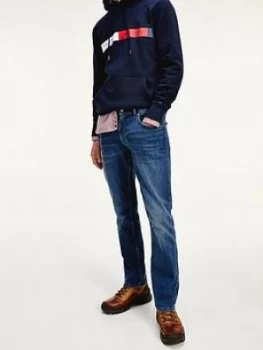 Image of Tommy Hilfiger Bleecker Slim Fit Rinse Wash Jeans - Mid Indigo