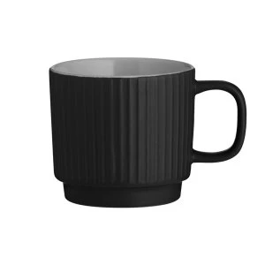 Image of Mason Cash Embossed Line Grey Mug, Porcelain