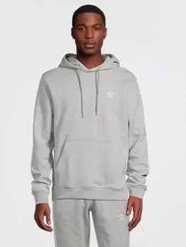 Image of adidas Originals Essential Hoodie, Grey, Size S, Men