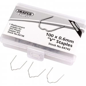 Image of Draper V Staples for Hot Staplers 0.6mm Pack of 50