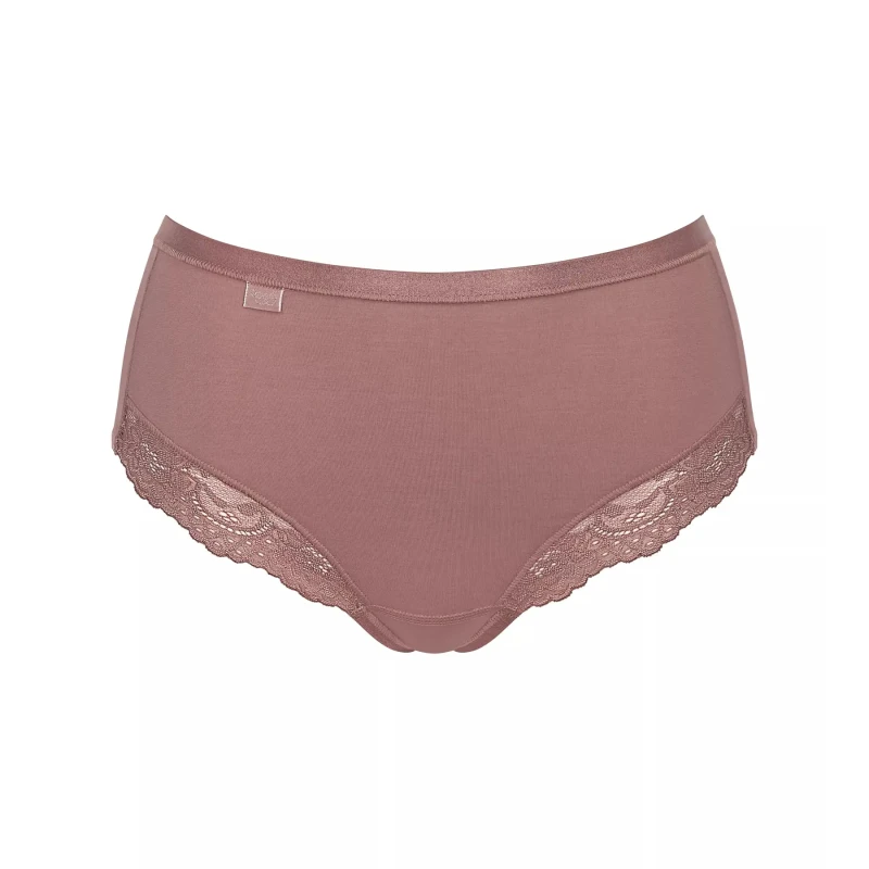 Image of Sloggi Romance Maxi Knickers Cocoa Women 12;14;16;18;20;22;24;26;28