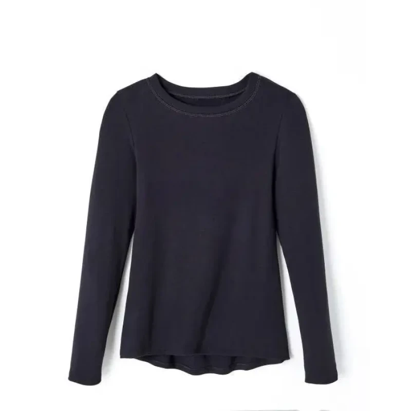 Image of Damart Fine ribbed womens T-Shirt Damart Thermolactyl Sensitive Noir Female S