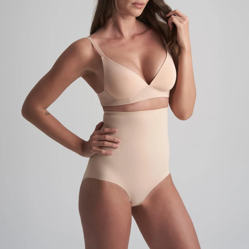 Image of Bye Bra Sculpting High waist Brief High Compression Shapewear Beige female M(10)