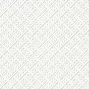 Image of Laura Ashley Mr Jones Paintable White Wallpaper