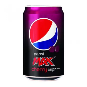 Image of Pepsi Max Cherry 330ml Can 24 Pack