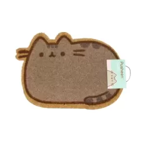 Image of Pusheen The Cat Official Cartoon Door Mat (One Size) (Brown)