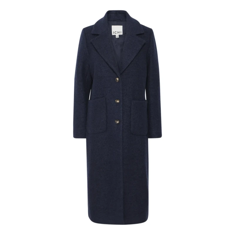 Image of Ichi Womens coat Ichi Stipa 6 Bleu Female 38