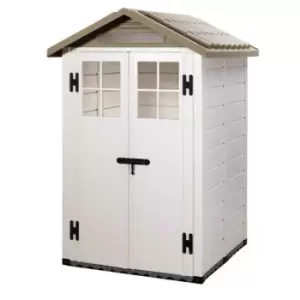 Image of Shire Tuscany PVC Shed - 4ft x 4ft