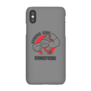 Image of Nintendo Donkey Kong Strong Like Donkey Kong Phone Case - iPhone X - Snap Case - Gloss