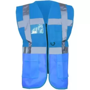 Image of Yoko Hi-Vis Premium Executive/Manager Waistcoat / Jacket (S) (Royal) - Royal