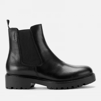 Image of Vagabond Womens Kenova Leather Chunky Chelsea Boots - Black - UK 8