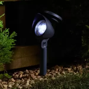 Image of SuperBright LED Solar Garden Spot Light PRIMA (4 Pack) White Black