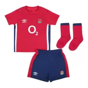 Image of Umbro England Rugby Alternate Baby Kit 2021 2022 - Red