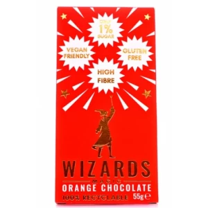 Image of The Wizards Magic Orange Chocolate 55g 1% Sugar 55g