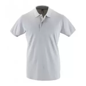 Image of SOLS Mens Perfect Pique Short Sleeve Polo Shirt (M) (Pure Grey)
