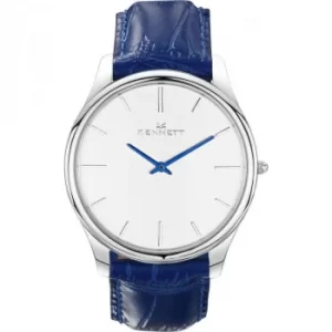 Image of Mens Kennett Kensington Silver White Royal Blue Watch