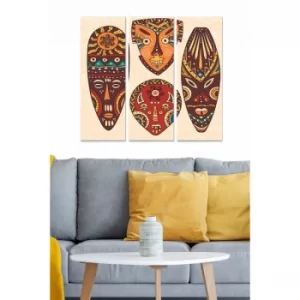 Image of MDF393434203 Multicolor Decorative MDF Painting (3 Pieces)