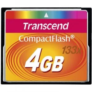Image of Transcend Standard 133x CompactFlash card 4 GB