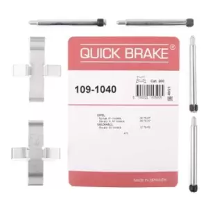 Image of QUICK BRAKE Accessory Kit, disc brake pads MERCEDES-BENZ,BMW,OPEL 109-1040