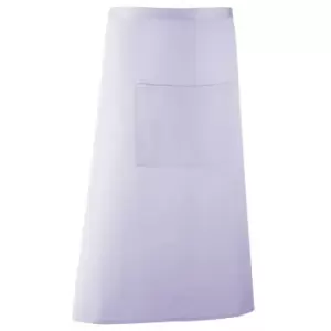 Image of Premier Unisex Colours Bar Apron / Workwear (Long Continental Style) (Pack of 2) (One Size) (Lilac)