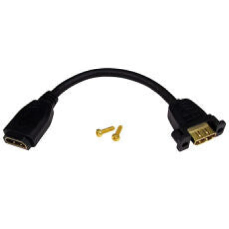 Image of Cables Direct 0.2m HDMI 1.4 High Speed with Ethernet Stub with Gold
