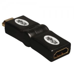 Image of Tripp Lite HDMI Male to Female Swivel Adapter Up / Down Angled Connector (M/F)