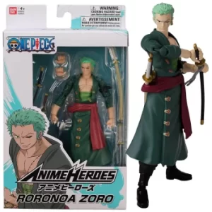 Image of Bandai Anime Heroes One Piece Roronoa Zoro Action Figure