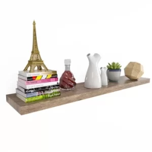 Image of Floating Shelves Shelf Including Bracket Wall Shelving Living Room Kitchen Black White Grey Oak High Gloss Matt 50 70 90 110cm 110cm Eiche dunkel