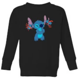 Image of Disney Lilo And Stitch Little Devils Kids Sweatshirt - Black - 7-8 Years