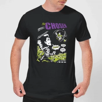 Image of Toy Story Comic Cover Mens T-Shirt - Black - 4XL - Black