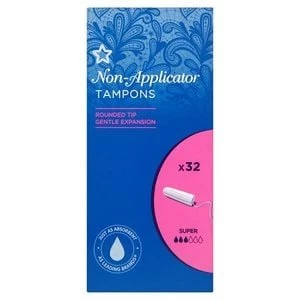 Image of Superdrug Super Non Applicator Tampons X32