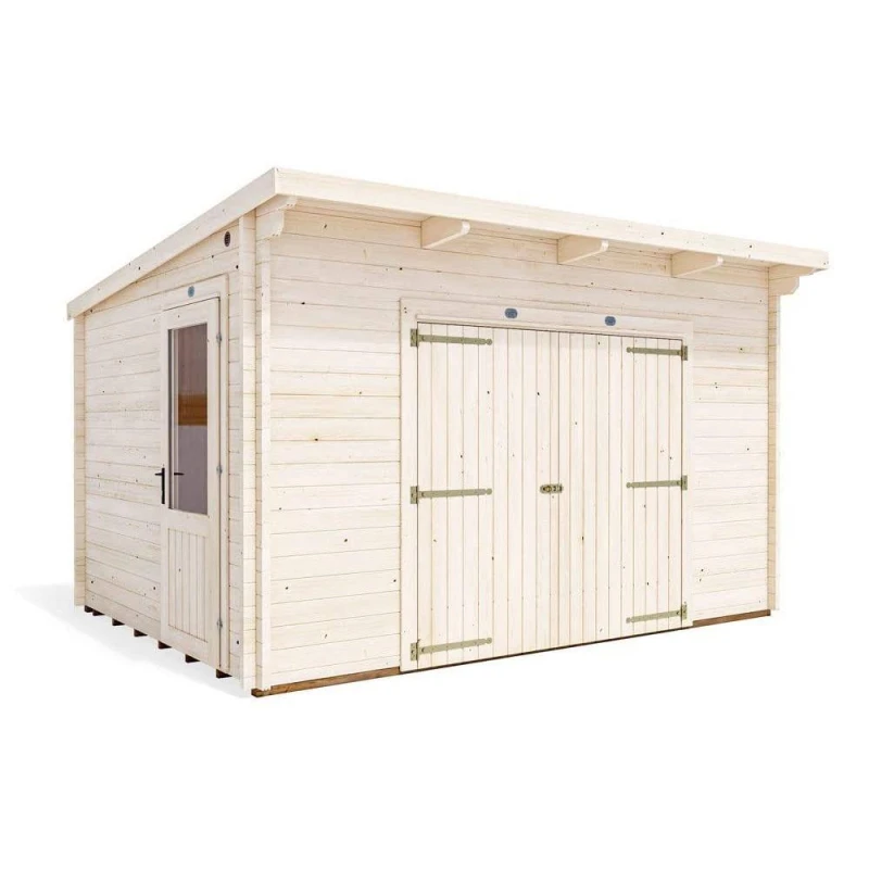 Image of Dunster House Garden Log Cabin 4M X 3M Heavy Duty Wooden Shed Outdoor Storage Evilgenius
