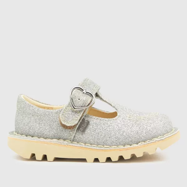 Image of Kickers silver t bar cosmic Girls Toddler Toddler