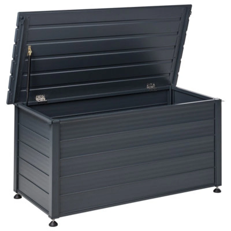 Image of Beliani Storage Box Campalto 123cm 60 Cm Dark Grey