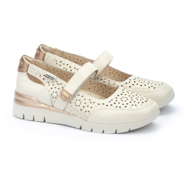 Image of Pikolinos Cantabria W4R-6989 Leather Womens Comfort Shoes - Nata - Size:UK 7-7.5