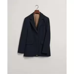 Image of Gant Reg Jersey Blazer Evening Blue 36 - Blue