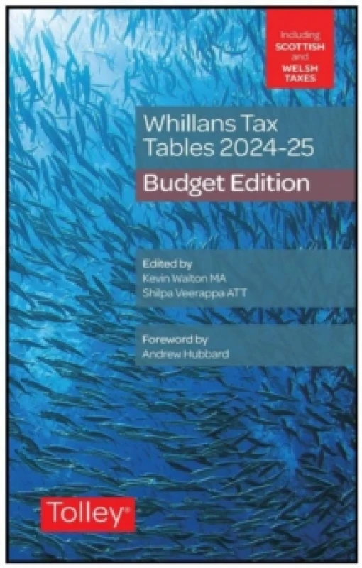 Image of Whillans's Tax Tables 2024-25 (Budget edition) Paperback