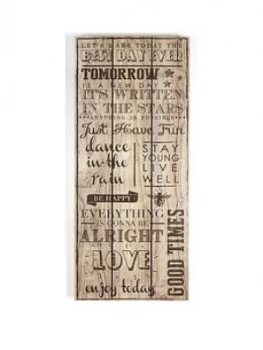 Image of Graham & Brown Best Day Ever Wall Art Print On Wood