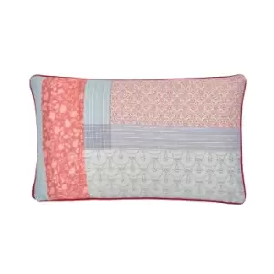 Image of Helena Springfield Ashley/Eloise Cushion 50cm x 30cm, Raspberry & Teal