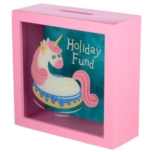 Image of Vacation Vibes Unicorn See Your Savings Money Box