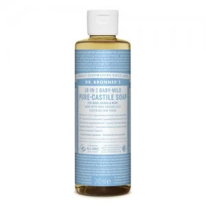 Image of Dr. Bronner's Baby-Mild (bekvapis) ekologiskas skystas muilas 240ml