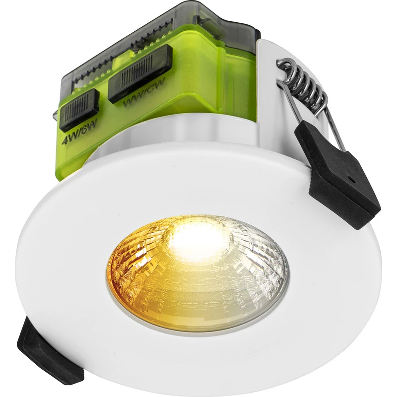 Image of Luceco Ftype Mk2 Power & Colour Change Fire Rated Flat Downlight 690Lm FTF6WD2W-01