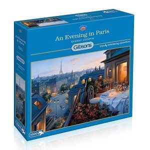 Image of Gibsons An Evening in Paris Jigsaw Puzzle - 1000 Pieces