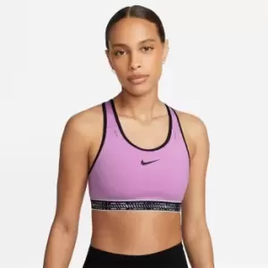 Image of Nike Swoosh On The Run Womens Medium-Support Lightly Lined Sports Bra - Purple