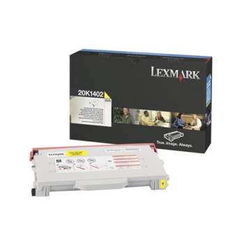 Image of Lexmark 20K1402 Yellow Laser Toner Ink Cartridge